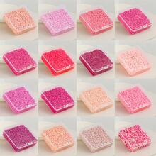 1 Box (3000pcs) 2.6mm Pink Tone Large Hole Mini Fuse Beads - DIY Jewelry Making, Pixel Art & Craft Mosaic Colorful Plastic Beads - Durable Crafting Supplies For Jewelry Designers