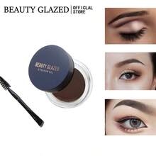 beauty glazed Waterproof Eyebrow Gel Kit With Dual-Ended Brush - Smudge-Proof, Long-Lasting 3D Eyebrow Soap, Quick-Drying, Oil-Free Formula, 12-Hour Wear, Creates Natural & Refined Eyebrows - #01 - View 2