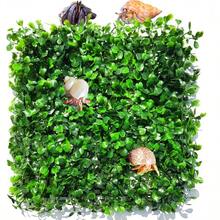 2 PCS Hermit Crab Climbing Toys Faux Grass 10x 10 Inch Turf Hermit Crab Climbing Wall Square Plastic Aquarium Plants Lawn HermitCrabs Supplies Small Animals Cage Accessories - Dark Green - View 8
