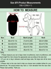 1pc Soft & Cute Pet Dog Apparel, Fashionable Design, Comfortable Soft Material, Dotted Rhombus Pattern, Paw Print Graphic, Hooded Winter Coat, Versatile For Spring, Autumn & Winter, High-Quality & Stylish