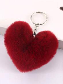 1 Piece Plush Heart Keychain With Colorful Leopard Print - Fashionable & Fun Accessory For Bags - Perfect Small Gift! Valentine's Day Valentines Backpack For School Car Accessories Cute Goth Y2k Bag Charms Car Accessories Teacher Friend Sister Gift Ideas - Beige - View 17