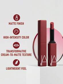 Nars Powermatte唇膏 #151 Night Moves，1.5克/0.05盎司 | 浓郁哑光唇色，高显色度 | 轻盈舒适 | 持久配方，全天候保持唇色 | 不拔干，丝绒哑光妆效 | 顺滑易涂 | 多款亮丽色号可选 | 打造大胆吸睛的唇妆 | 适合日常或特殊场合 - 151 Night Moves - 查看 3