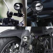 Universal Mini Round LED Off-Road Lights, 3-Mode (White/Yellow/Both) For Cars, SUVs, Dirt Bikes, Easy Install Waterproof Driving Fog Lamps