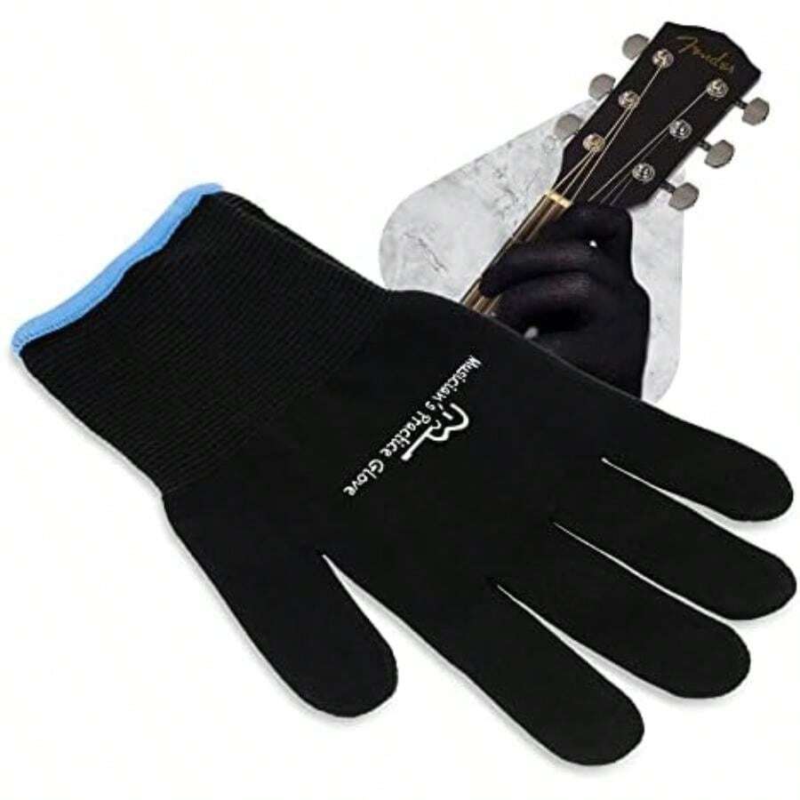 Guitar Glove Bass Glove - 1 Glove - & Hand Issues(XL black) - Multicolor - Ver 1