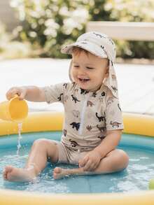 Baby Boys Swimwear - Khaki - View 5