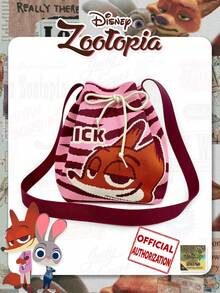 Disney Túi đeo vai Nick Wilde Cartoon IP, thiết kế gập gọn có dây rút, thích hợp cho các buổi gặp gỡ hàng ngày, tiệc tùng, mua sắm, phối đồ thường ngày, quà tặng ngày lễ. - Nhiều màu - Xem 2