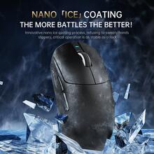 ATTACK SHARK X8 终极无线游戏鼠标，PAW3950MAX 42K DPI 传感器，光学微动开关，800mAh 电池，59g 轻量化设计，配备 RGB 螺旋线缆 - 彩色 - 查看 5