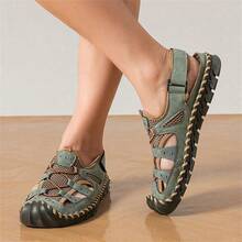 Men's Plus Size Sandals, Outdoor Casual Shoes, Unisex Sandals - Army Green - View 4