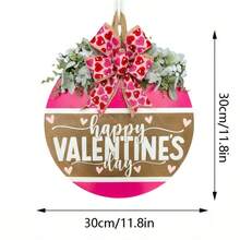 Valentine's Day Wreath Decoration, Valentine's Day Door Hanger, Outdoor Decor, Wall Hanging, Add Fun To Your Home!