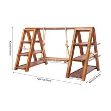 3 Tier 28.35in Long Wood Cupcake Stand, Decorative Cupcake Display Stand For Dessert Display, Large Dessert Serving Tray For Party Birthday Wedding Events, Swing-Shape Cake Rack, Tiered Fruit Candy Stand, Dessert Serving Platter, Party Serving Tray Decor - màu nâu - Xem 11