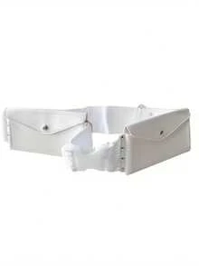 Adjustable White Hajj Belt, Multi-Functional - White - View 4