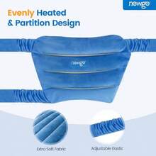 AWYYMicrowavable Heating Pad For Hip/Sciatica Pain Relief Adjustable Moist Heating Pad Microwave Heated Pack For Hip Stomach And Back Unscented - Màu xanh lam - Xem 2