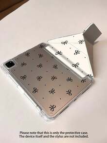 Étui de protection pour tablette Capol avec imprimé nœud à pois, compatible avec iPad 10,2 pouces, Pro 11 (2021/2020/10e génération), Mini 4/5/6, Galaxy Tab A8 10,5 pouces (modèle 2022), avec fente pour crayon, absorption des chocs, fonction de support, également compatible avec Kindle (11e génération - sortie 2024) - Multicolore - Voir 4