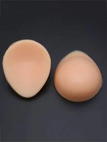 WANTES 1 Pair Medical Grade Silicone Teardrop Breast Prosthesis, Teardrop Breast Forms Suitable For Roleplay/Breast Reconstruction, Durable Concave Breast Prosthetics - Beige - View 1
