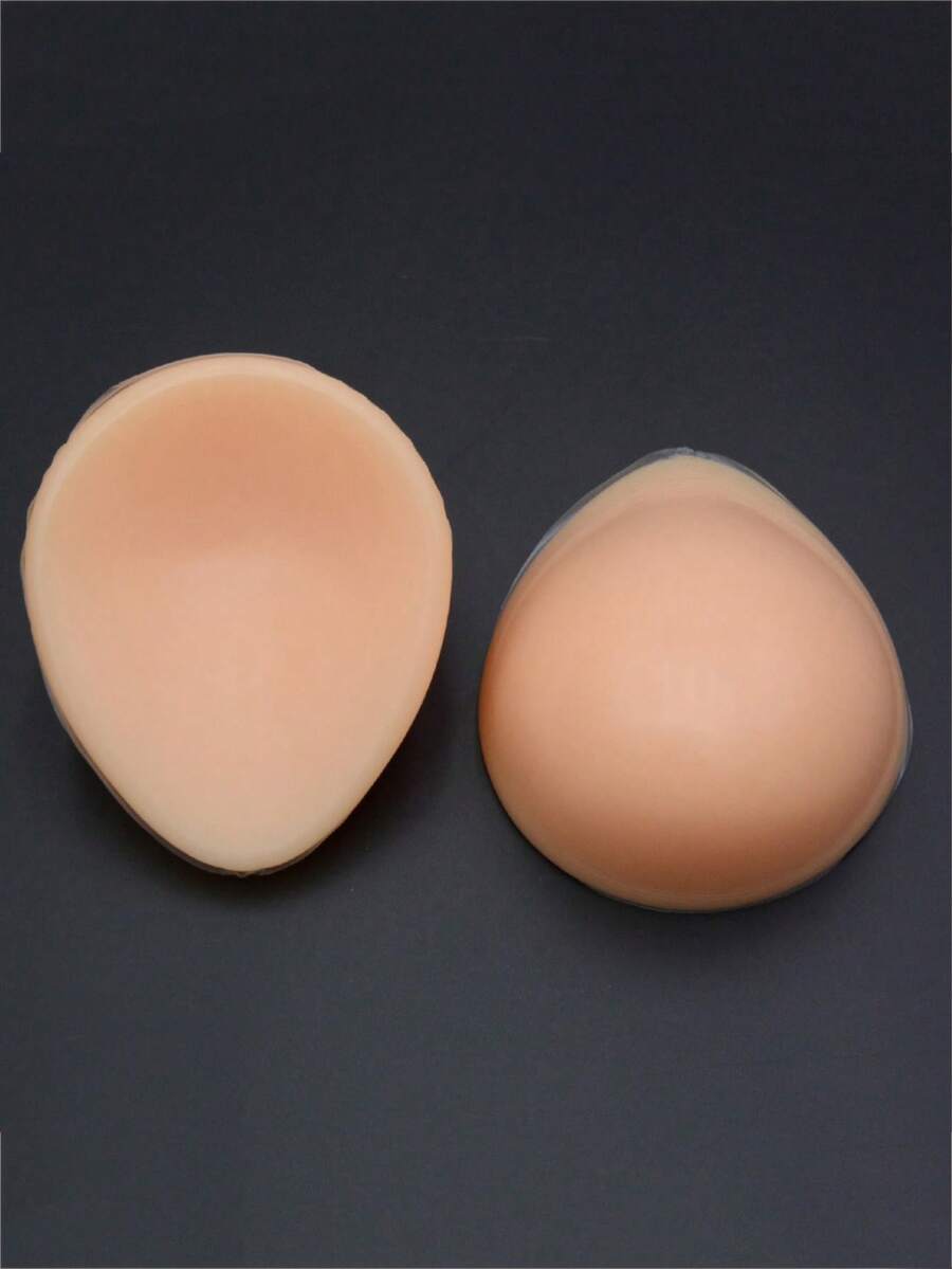 WANTES 1 Pair Medical Grade Silicone Teardrop Breast Prosthesis, Teardrop Breast Forms Suitable For Roleplay/Breast Reconstruction, Durable Concave Breast Prosthetics - Beige - View 1