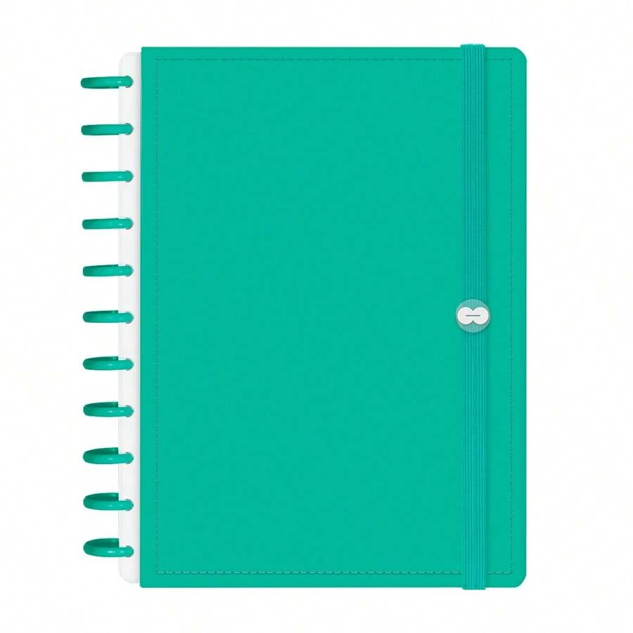 Disco Notebook + Iscool Hardcover 140 Sheets Smart Solid Colors - Green - View 1