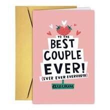 1pc Romantic Valentine's Day Greeting Card - "Best Couple Ever" Design, Love Theme Paper Card For Husband, Wife, Parents, Anniversary, Small Business Thank You, Birthday Gift, Romantic Greeting Card| Style Card| Vibrant Envelope - Multicolor - View 9