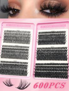 570 pezzi/540 pezzi Grappoli di ciglie 30D+40D+50D+60D+80D+100D Estensioni ciglie finte in visone premium D Curl Volume naturale Grappoli di ciglie individuali per estensioni ciglie fai-da-te - Riutilizzabili, leggeri e facili da applicare Grappoli di ciglie, Grappoli di ciglie, ciglie individuali, ciglie, ciglie finte