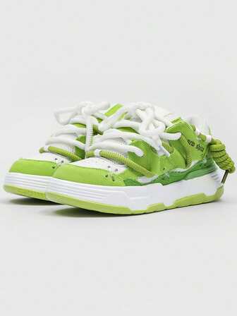 夏季新款情侣运动鞋，休闲系带运动鞋，男女通用厚底鞋