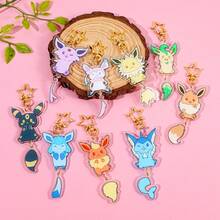 pocket monsters 口袋妖怪配饰 - 9 种伊布亚克力钥匙扣,可爱背包吊坠 DIY 饰品 女士汽车配饰 包包吊坠 学校字母背包 卡通哥特 Y2k - SS0370 - 查看 9