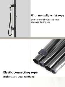 1 chiếc gậy leo núi bằng hợp kim nhôm, có thể điều chỉnh 5 cấp độ, gấp gọn, siêu nhẹ, thích hợp cho leo núi ngoài trời. - Nhiều màu - Xem 8