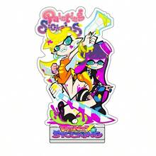 2个15厘米动漫《吊带袜天使》带吊袜带亚克力立牌，动漫模型手办摆件，桌面装饰 - 生日礼物、圣诞礼物、万圣节礼物，完美礼物 - 彩色 - 查看 26