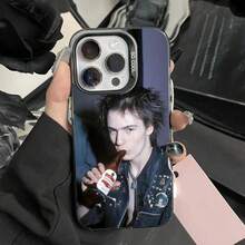 Funda de teléfono Rock S-Sid V-Vicious para 17,16,15,14,13,12,11,Pro,Max,Plus, anti-caída, negra mate, parachoques duro - Z5 - Ver 13