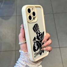 Funda protectora de teléfono con Dibujo Caricatura Diseño Creativo Carcasa Para Celular regalo de moda minimalista interesante para hombres y mujeres, adecuado para iPh 16/15/15Pro/15ProMax/14/13/12/11/XsMAX, iP 17,  Max Series,A14/A15/S23 Ultra/A50/A12/A32/A52/A72/A51/A21S/A13/A14/S22 Ultra/S23/A33/A53/S20 FE,Protección completa contra caídas, resistencia a impactos y prevención de rayaduras,diseño creativo y de moda para hombres y mujeres - Bordó - Ver 6