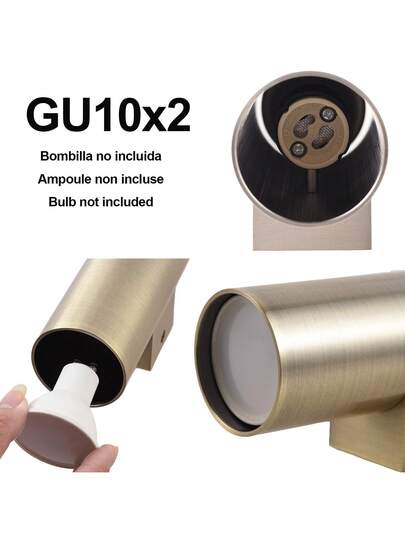 Dual Up Down Wand Light, GU10 Sockets, Bulbs Not Included "DUO PRO" view 2