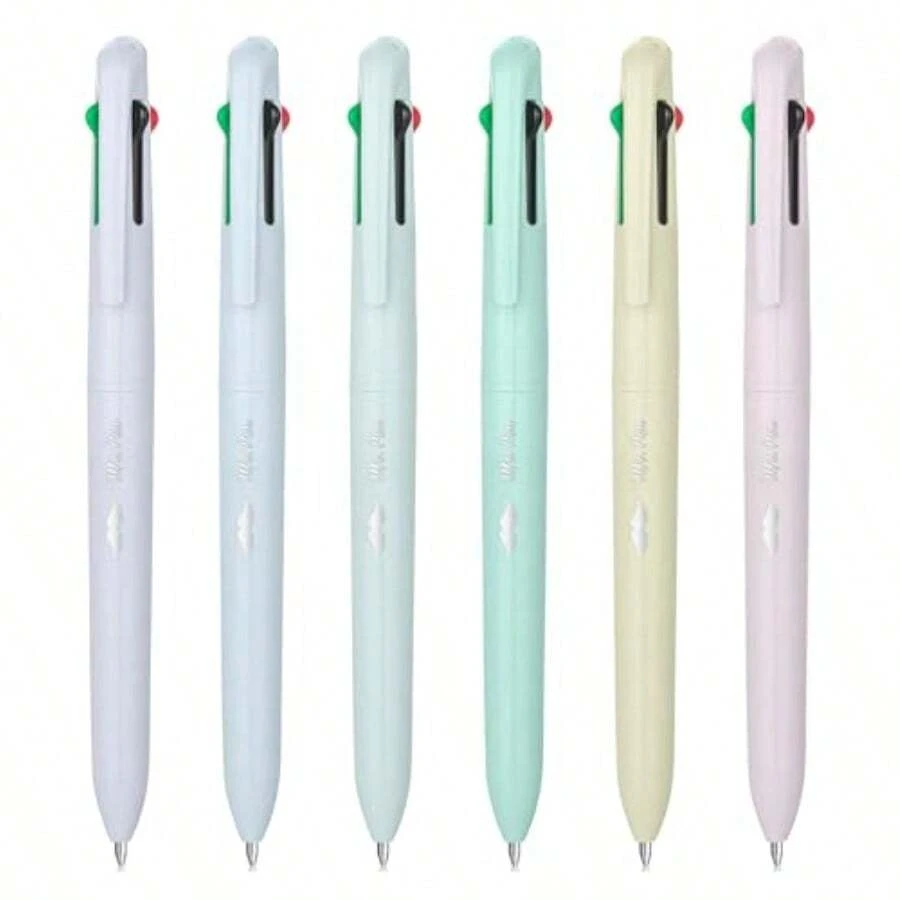 Mr. Pen Ballpoint Multicolor Pen In One 4-In-1 6 Pack Colorful Ink Retractable Multi Color Pens All In One For Office School And Travel Use Compact Design With Multiple Colors In A Single Pen For Easy Organization And Efficient Writing - Nhiều màu - Xem 1