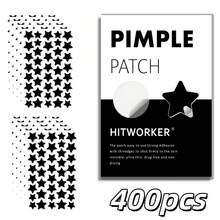 800/400/200pcs/Box Black Star Shaped Hydrogel Acne Patch - Waterproof, Alcohol Free, Can Be Used Day And Night, Effectively Covering Acne Blemishes Patch, Suitable For Use On Skin