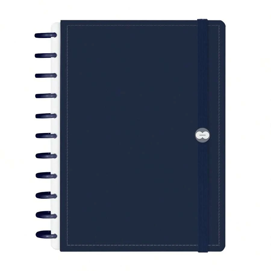 Disco Notebook + Iscool Hardcover 140 Sheets Smart Solid Colors - Navy Blue - View 1