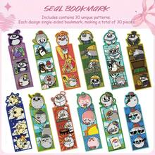 30pcs Animals Seals Paper Cute Cartoon Bookmarks DIY Reader Book Page Marking Library Office Page Markers - Multicolor - View 9