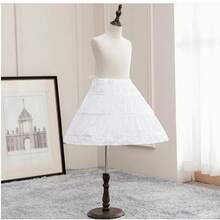 1pc Children's Petticoat Princess Dress Flower Girl Lining Dress Formal Wear, 55cm Steel Boned With Ribbon Lace, Suitable For Stage Performance