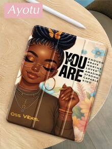 Ayotu 1 Ốp lưng máy tính bảng Beautiful Woman & Ốp lưng sách điện tử Kindle Tương thích với iPad thế hệ thứ 10, iPad 11/Air 4/Air 7/9,7 inch, Tương thích với Samsung Galaxy Tab A9 Plus, Kindle (Thế hệ thứ 11 - Phát hành năm 2024) (6 inch), Kindle Paperwhite thế hệ thứ 12 năm 2024, Quà tặng tuyệt vời cho ngày lễ, Họa tiết đơn giản và thời trang. - Nhiều màu - Xem 3