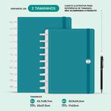 Disco Notebook + Iscool Hardcover 140 Sheets Smart Solid Colors - Blue Topaz - View 2