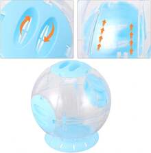 NUOBESTY Pelota de Ejercicio para Hámster Transparente de Bola Deportiva Antideslizante y Fácil de Limpiar Juguete Interactivo para Entrenamiento y Entretenimiento de Mascotas Pequeñas - 1 - Ver 5