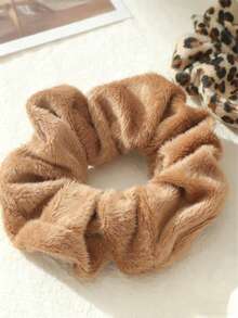 Bộ 4 dây buộc tóc đuôi ngựa màu nâu cho nữ, dây buộc tóc, phụ kiện tóc, kẹp tóc đuôi ngựa, phụ kiện làm đẹp tại nhà. - Nhiều màu - Xem 3