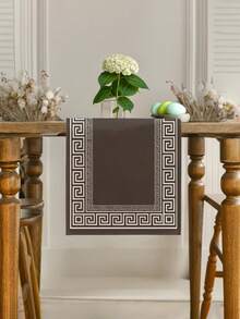 1/2/4/6/8 件套 - 优雅纯棕色餐垫、桌旗，简约中式风格 - 适用于节日宴会和日常厨房、餐厅、杯垫、长方形装饰、家居装饰、完美礼品餐垫、派对餐垫、壁炉架装饰巾、玻璃门窗帘装饰、玄关装饰、餐桌装饰、房间装饰、床罩、新年装饰、马年装饰 - 棕色 - 查看 17