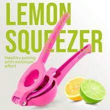 Zulay Kitchen - Exprimidor de limon de metal 2 en 1 Exprimidor de limon resistente de extraccion maxima Exprimidor de limon manual facil de limpiar Exprimidor de limon facil de usar Exprimidor - Fruta del dragónFruta del dragón - Ver 7