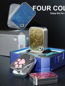 Pendentif de pièce de monnaie à gifler les cartes à jouer, jouet EDC, son de gifle à bouton-poussoir anti-stress, jouet à presser pour soulager le stress comme un chat qui griffe, convient pour les cadeaux de Noël, les cadeaux de fête à thème, s'adapte aux sacs cadeaux, couleur et style aléatoires. - Multicolore - Voir 11