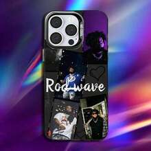 25 Funda de Teléfono R-Rod W-Wave Rapper para 17,16,15,14,13,12,11,Pro,Max,Plus, Anticaída, Negra Mate, Parachoques Duro - Z4 - Ver 4