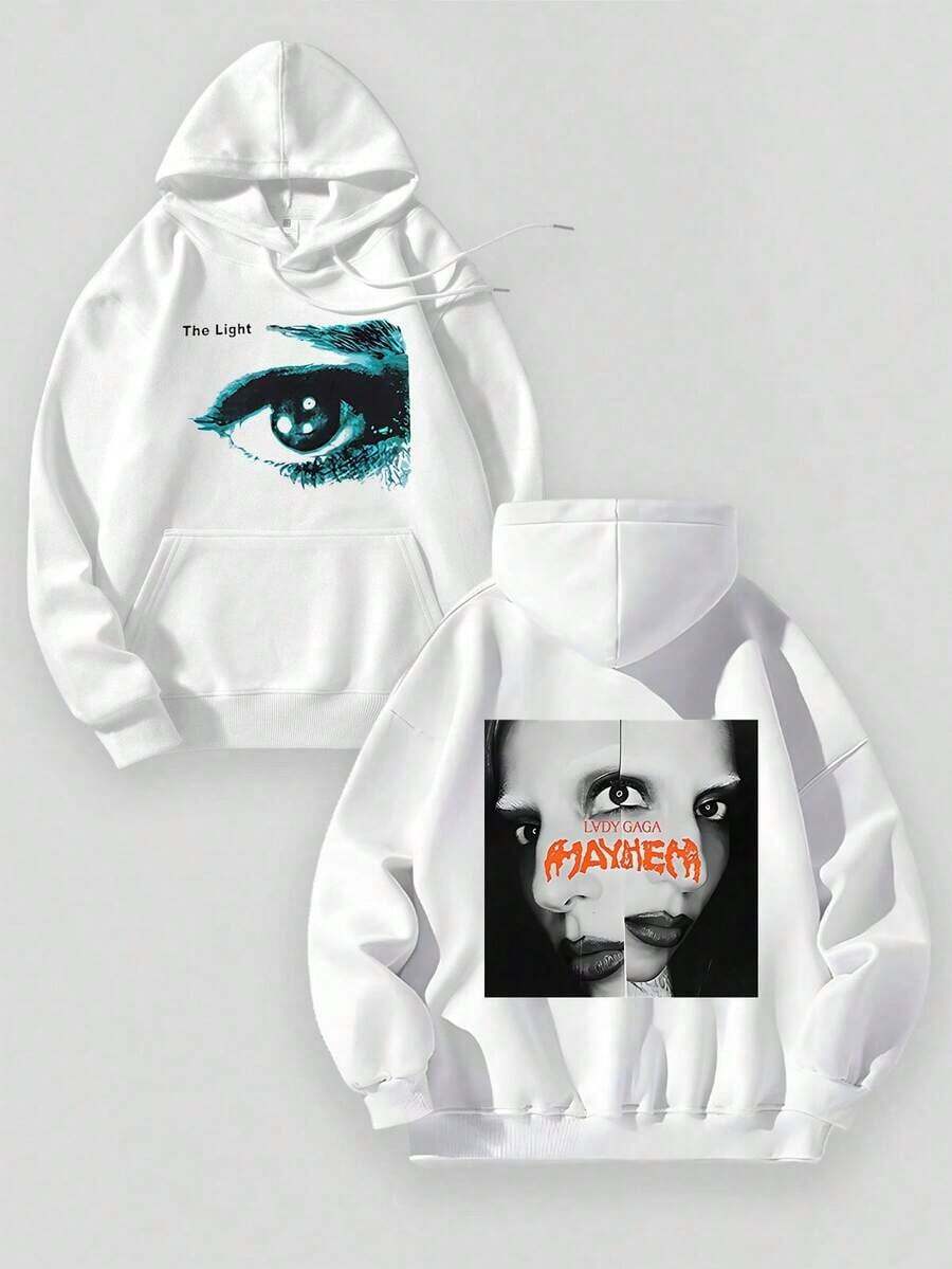 Aged Washed Cotton Crew Neck 270g Double-Sided Printing Artistic Anti Sociel Social Club Trevis Collab Graphic Y2k,Soulja,Concert,Halloween,Gothic,Vintage,Streetwear Graphic,009-AB CA3T - White 2 - 查看 1
