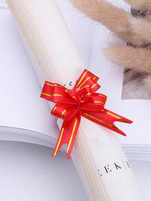 30个随机颜色迷你金边丝带蝴蝶结/礼品包装装饰。多种鲜艳色彩可选。结实耐用的悬挂装饰品，适用于婚礼、订婚、节日、生日派对、洗礼、乔迁之喜、情人节、母亲节、感恩节等场合。 - 彩色 - 查看 5