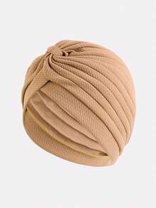 قبعة نسائية ذات تصميم مموج وحزام مرن، قبعة ذات طراز عتيق، مناسبة للاستخدام اليومي - متعدد الألوان - مشاهدة 16