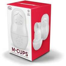 Fred & Friends - Vasos medidores M-CUPS White Matryoshka Dry, juego de 6(Set of 6 Vasos medidores secos, blanco) - Multicolor - Ver 7