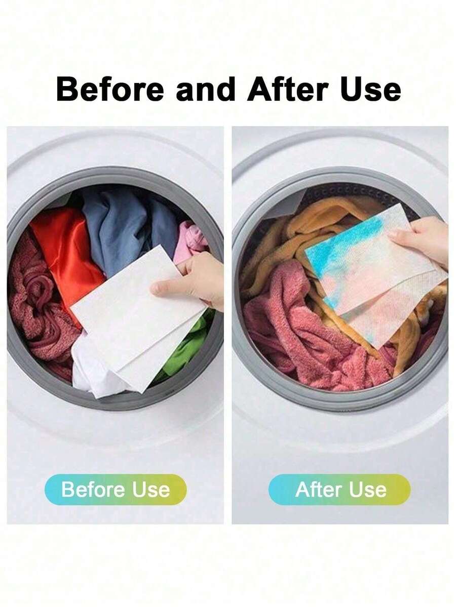 100/50pcs Colorfast Laundry Sheets, Household Washing Machine Color Absorbing Papers - Prevent Clothing Discoloration And Color Bleeding