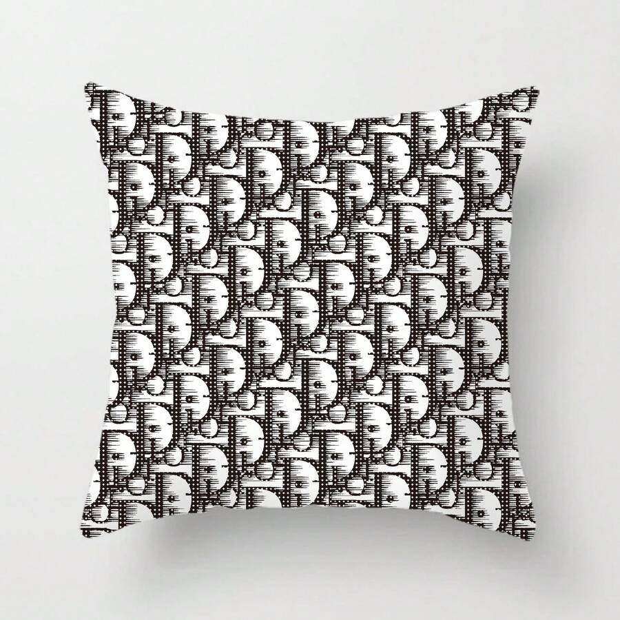 1pc Luxury Creative Home Textile Pillowcase. Exquisite, Breathable, Skin-Friendly Soft, Warm And Comfortable, Suitable For Wedding, Birthday Theme Party, Sofa, Chair, Living Room, Bedroom, Office, Outdoor, Camping, Patio, Car Decoration. A High-End Gift For Family And Friends To Showcase Your Refined Taste. 18*18 Inches. - Multicolor - View 1