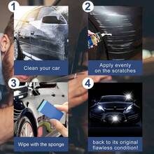 1-Pack Universal Car Scratch Repair Kit - A Multi-Purpose Car Paint Scratch Remover With Polishing Wax And Microfiber Sponge. Easy To Use, Restores Original Shine, And Compatible With All Paint Colors. - 1 set - 查看 6