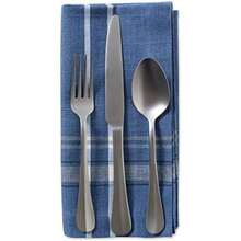 DII 100% algodón, Lavable a máquina, Mantel Individual a Rayas francesas para cenas, Verano y picnics Aire Libre, (Red Stripes), Table Runner - 14 x 72, 1(azul Chambray) - Multicolor - Ver 3